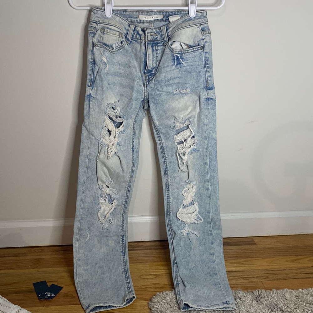 Brand is from OOTD Fash. Size 0, Low Rise, girlfriend Jeans
